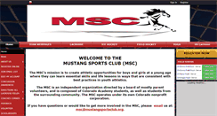 Desktop Screenshot of mustangsportsclub.org