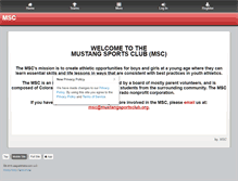 Tablet Screenshot of mustangsportsclub.org
